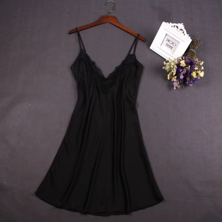 Robe de nuit blanche Sexy en dentelle pour femmes, Mini chemise de nuit à bretelles, jupe, vêtements