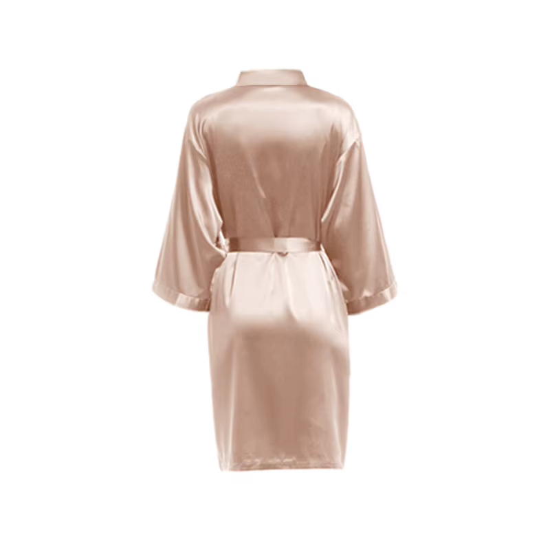 Vêtements de nuit en satin épais pour femmes, couleurs unies, mat, A9000D