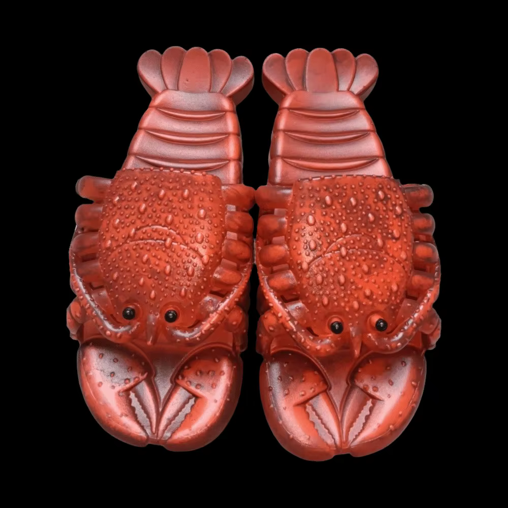 Pantoufles de homard antidérapantes décontractées, sandales à semelle souple en PVC, chaussures de p