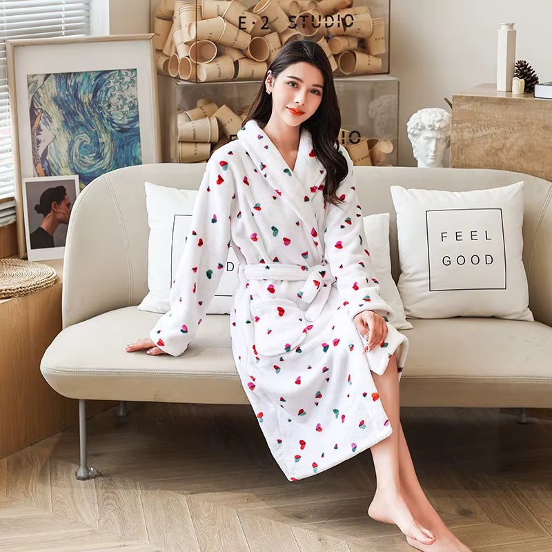Peignoir de salon à imprimé floral pour femmes, vêtements de nuit pour femmes, vêtements de nuit pou
