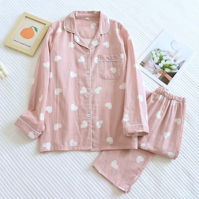 Pyjama imprimé de style ethnique pour femme, tenue 2 pièces, vêtements de détente, vêtements de nuit