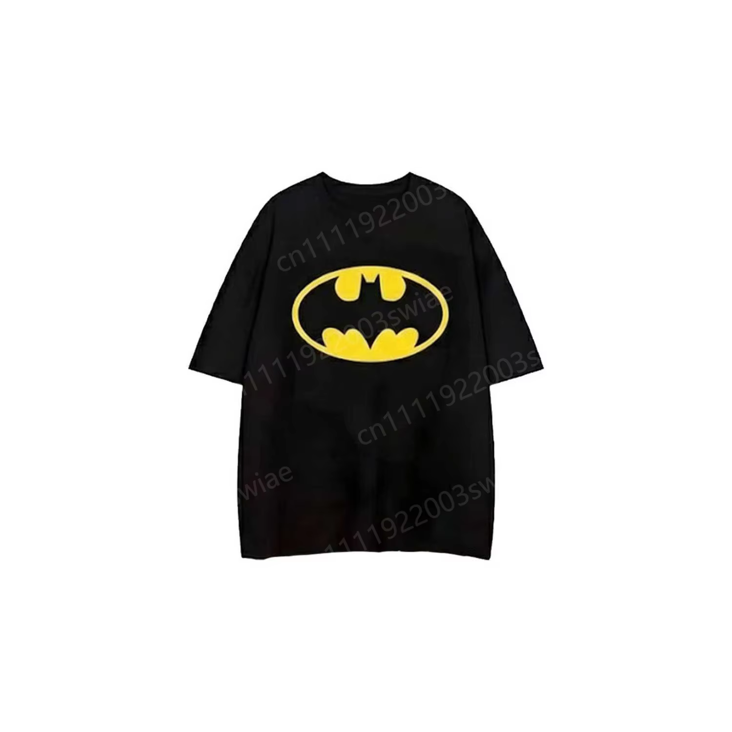 Nouvel ensemble de pyjamas assortis pour couples été 2026, imprimé Batman, pour adultes/enfants, hau