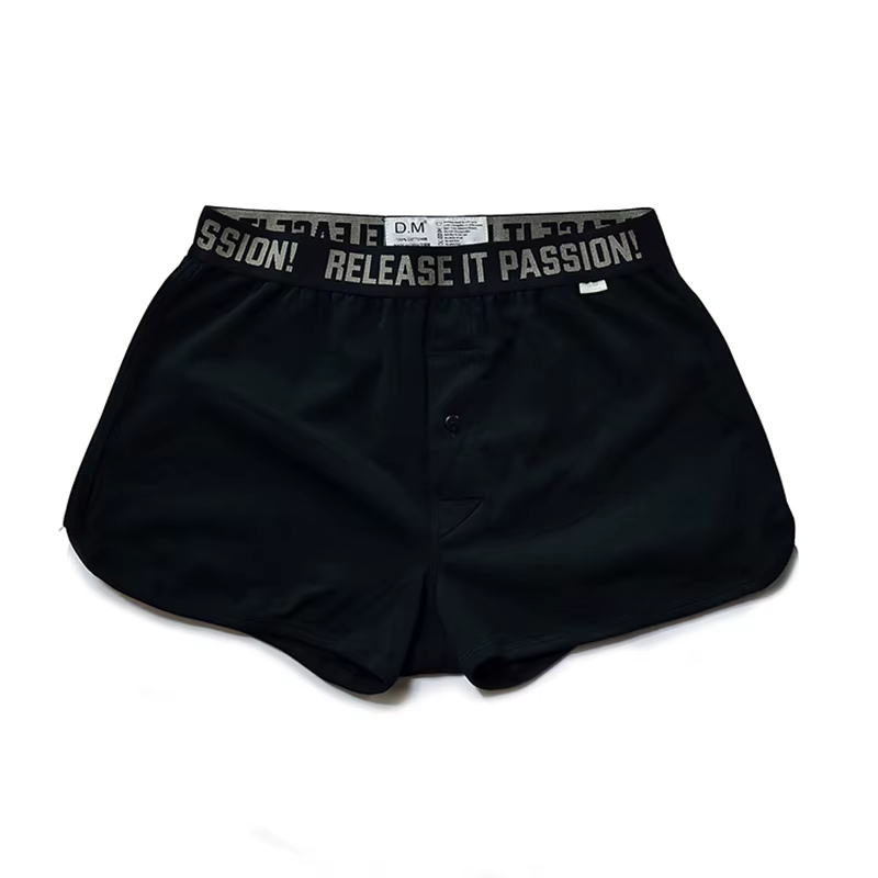 Boxer en Coton Solide pour Homme, Sous-Vêtement, Culotte, Short, Maison, Zones Intérieures