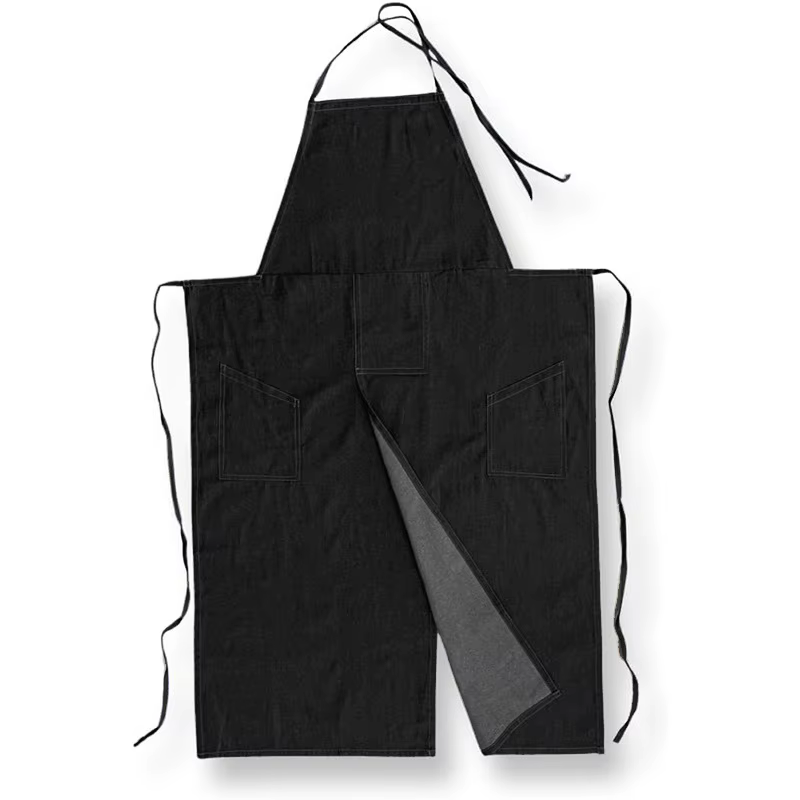 Tablier artisanal avec Logo sur mesure, couverture complète du corps, uniforme de Studio de barbier,