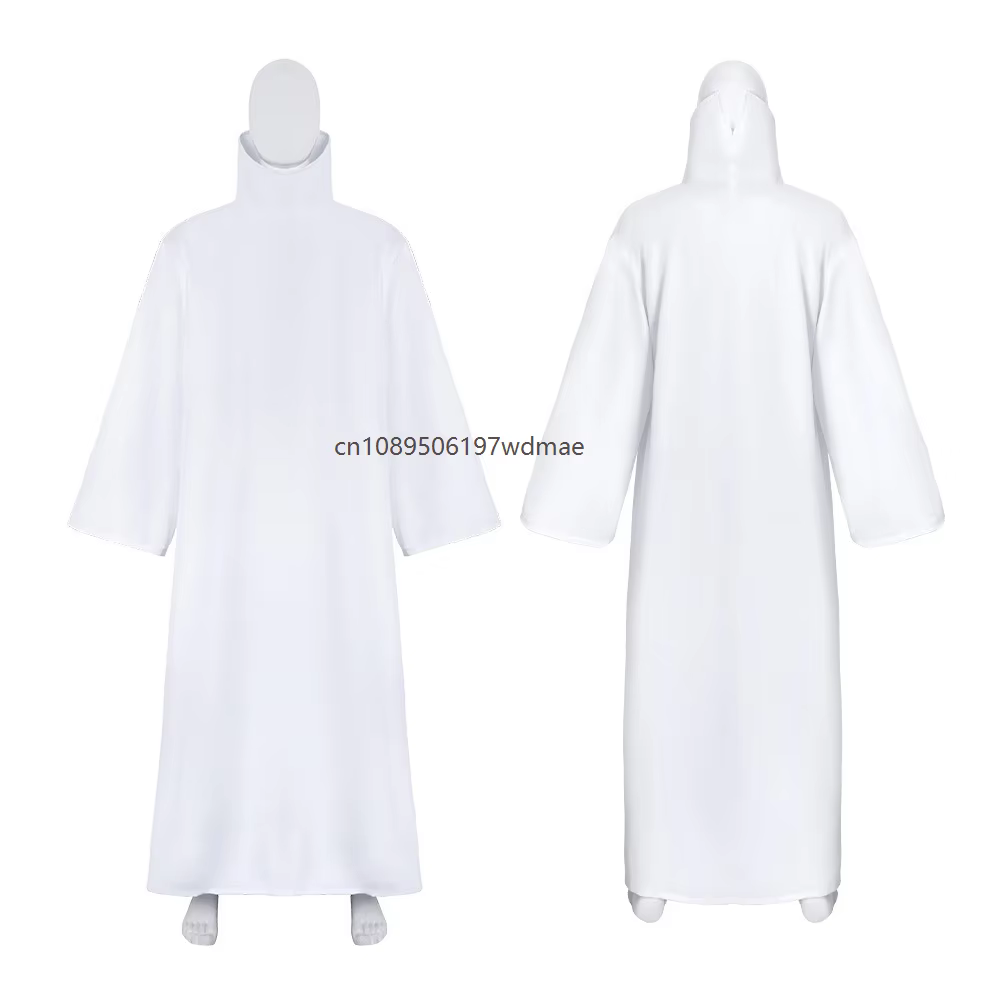 Costume de prêtre médiéval blanc pour homme, adulte et enfant, longue robe pour fête de carnaval, sp