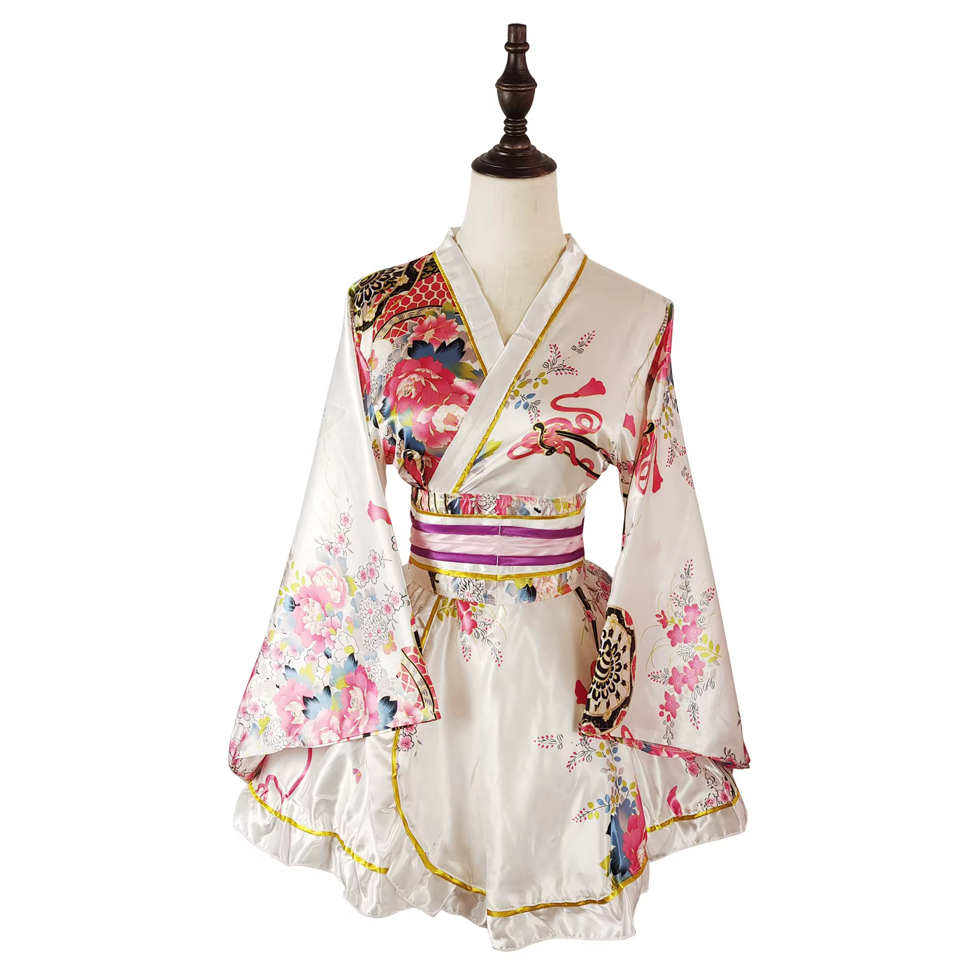 Robe Kimono traditionnelle japonaise pour femmes, Sakura Yukata Haori japonais Kawaii pour filles, C