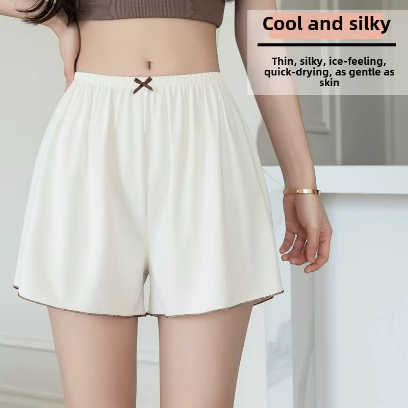 Pantalon de pyjama en soie glacée pour femmes, Leggings fins d'été, ample, respirant, grande taille,