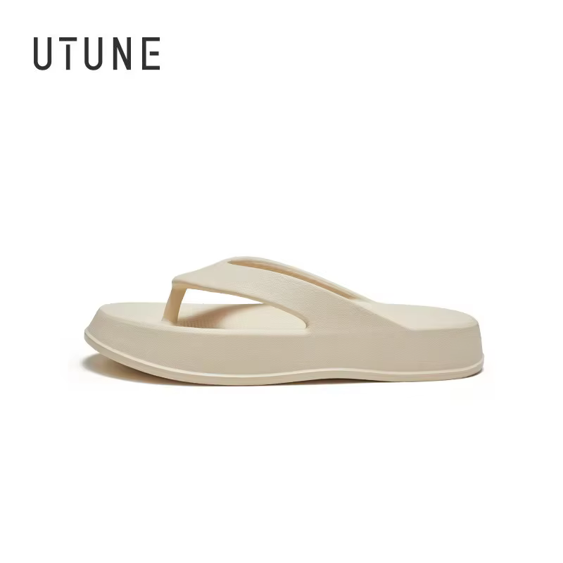 UTUNE-Tongs d'Été pour Homme et Femme, Pantoufles d'Extérieur pour Pieds Plats, Diapositives de Plag