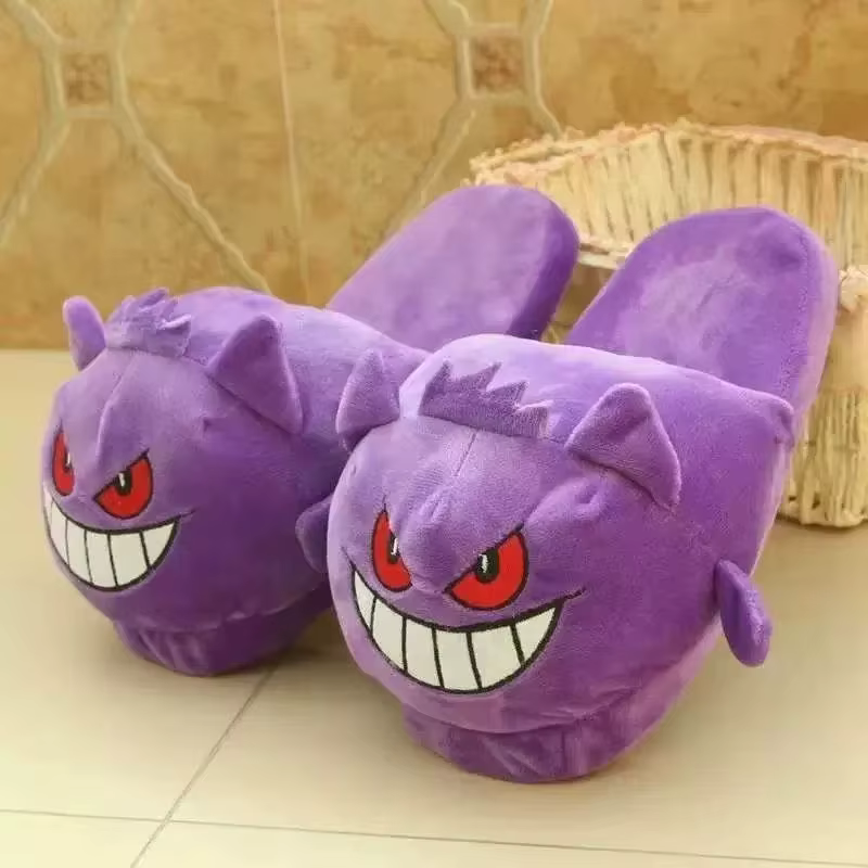 Nouvelles pantoufles Gengar 2026, figurine d'anime, design amusant avec langue dégagée, semelle soup