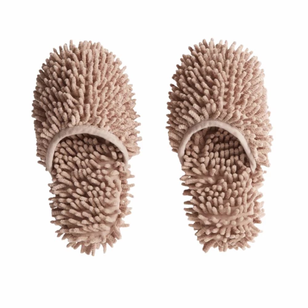 Pantoufles d'eau absorbantes en Chenille, pantoufles de nettoyage douces en microfibre, lavables et 