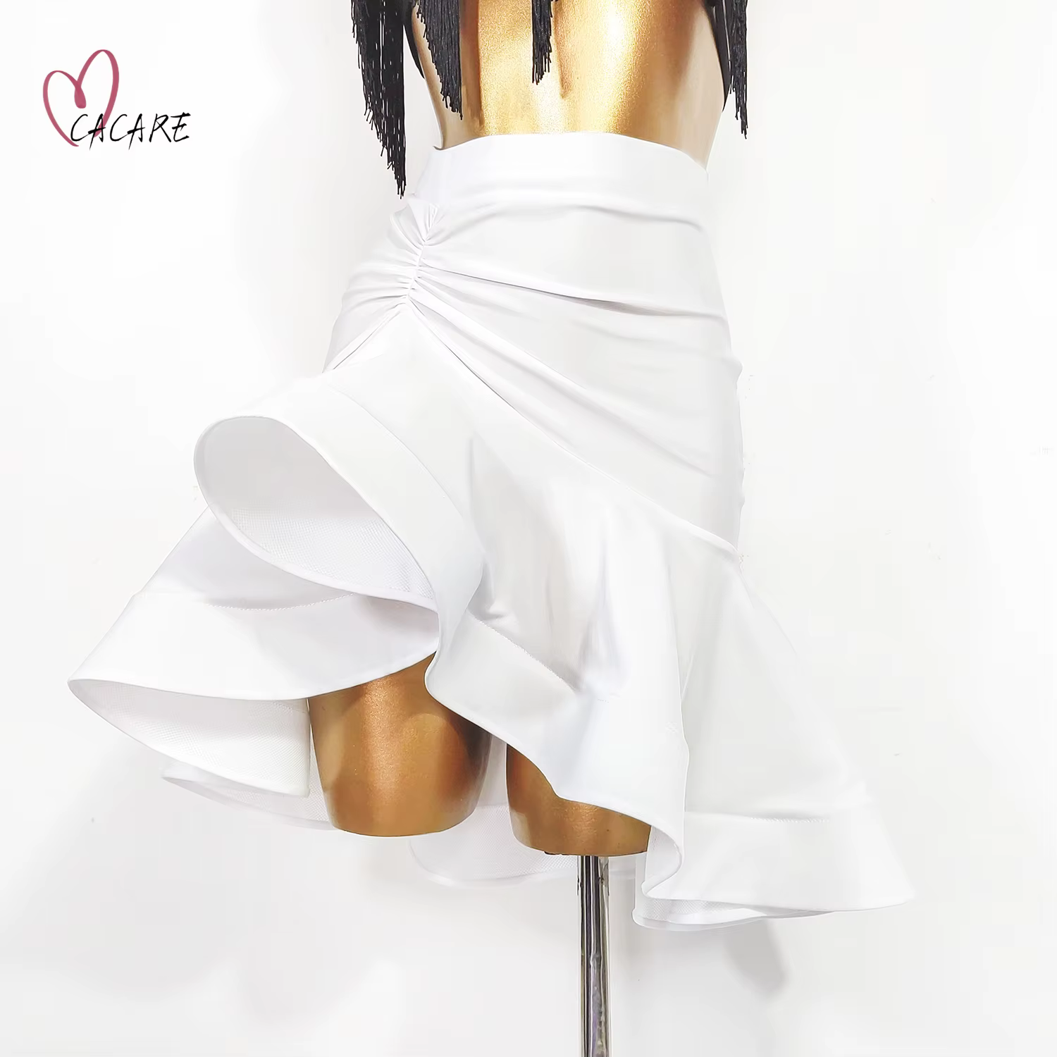 Tenue de danse latine pour femme, jupe, robe de soirée, vêtements de scène Samba, costume de danse, 
