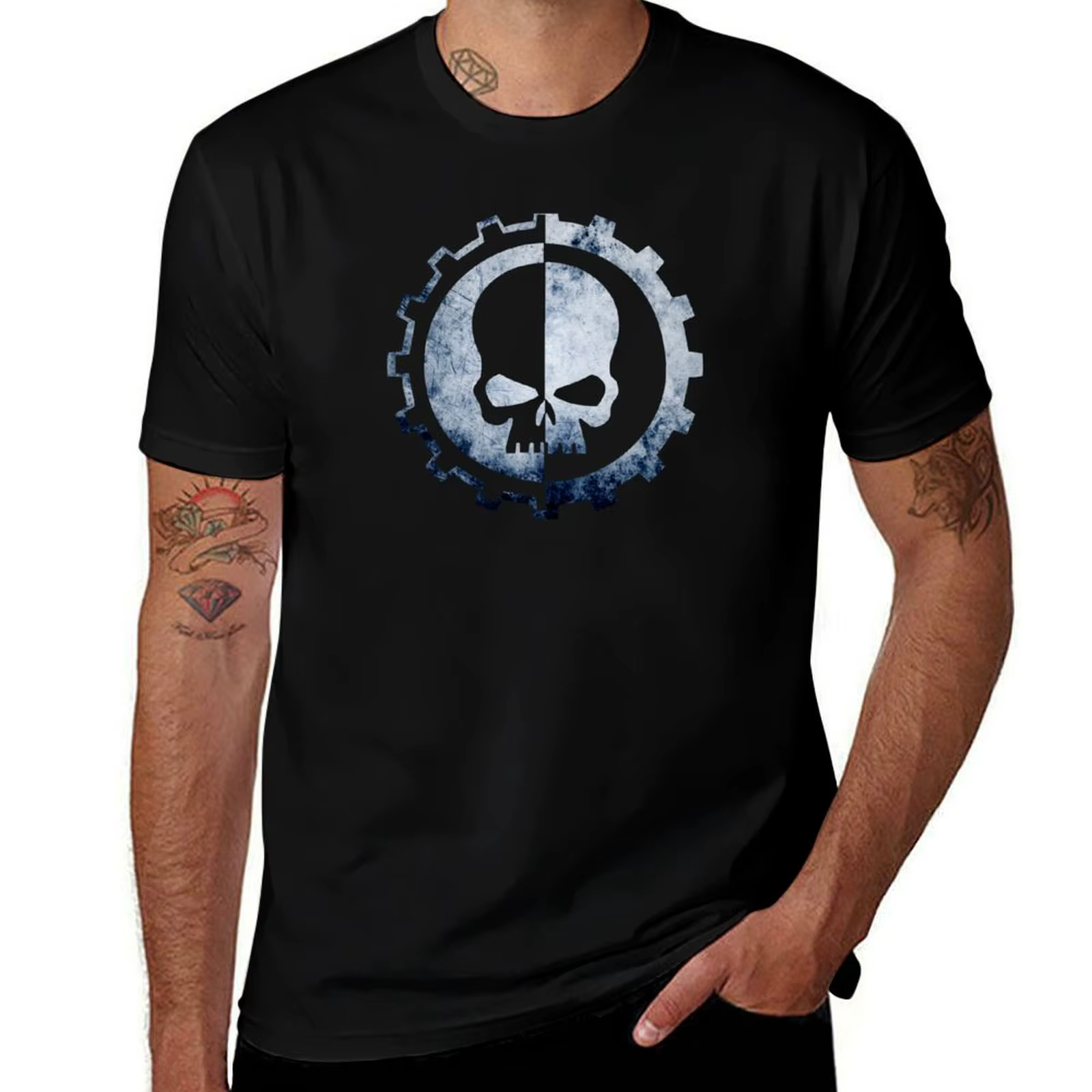 T-shirt Mechanicus décontracté à coupe ample pour l'été