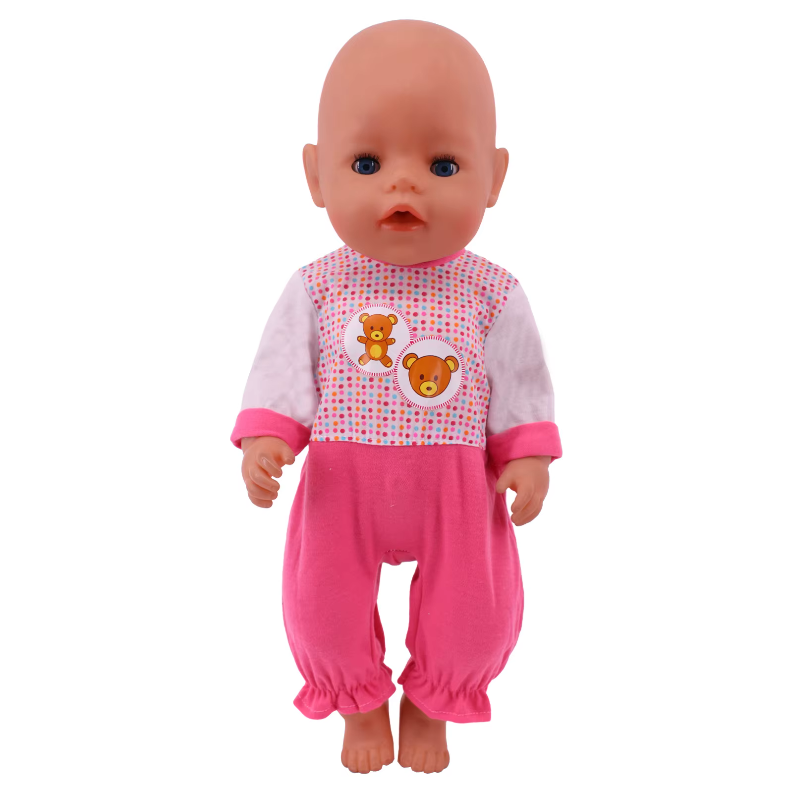 Pyjama pour bébé, pyjama mignon en forme d'ours, vêtements en forme de fruit pour poupée américaine 