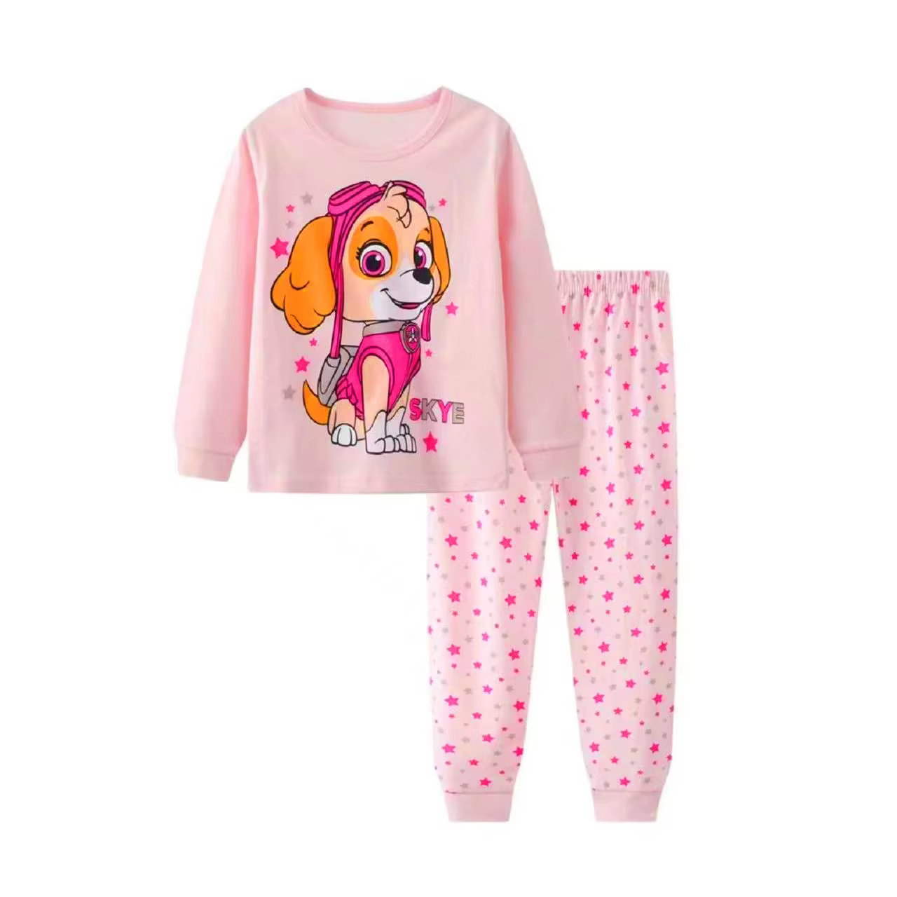 PAW Patrol – pyjama pour enfants, garçons et filles, dessin animé, manches longues, col rond, vêteme