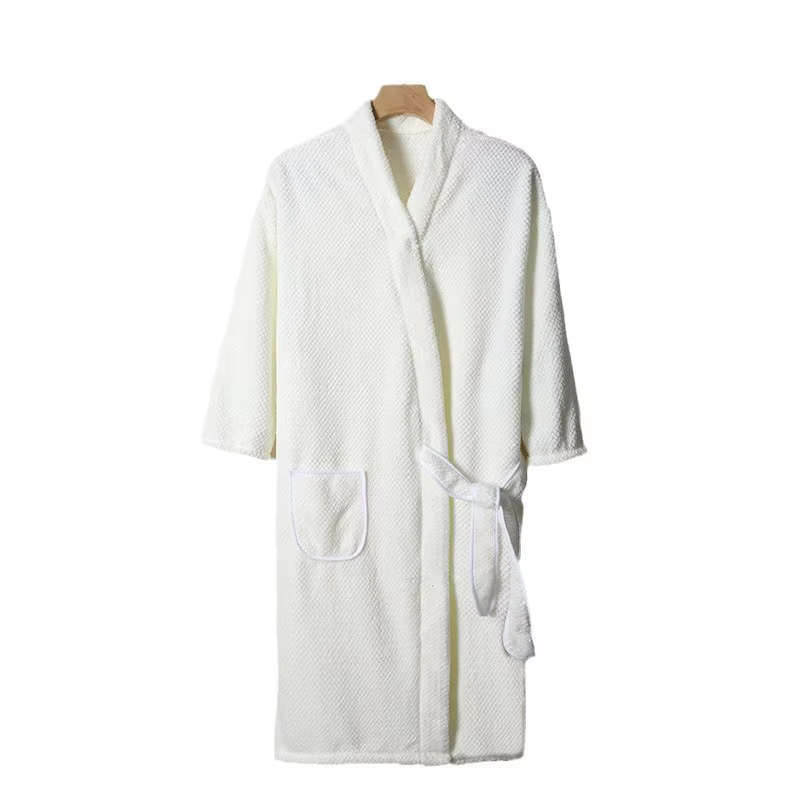 Peignoir en éponge, vêtements de nuit, chemise de nuit, serviette d'hiver, longue Robe de chambre po