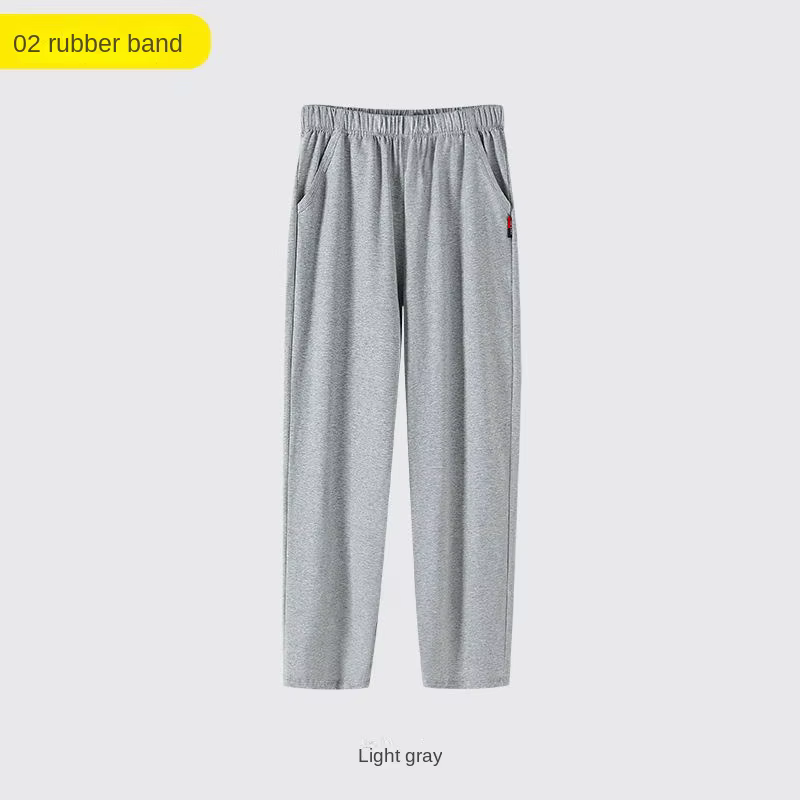 Pantalon de pyjama pour hommes, pantalon de maison, automne et hiver, en coton, grande taille, avec