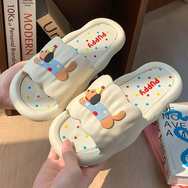 Chaussons Hot Dog Cartoon pour Femmes - Sandales d'été Douces Antidérapantes Intérieur/Extérieur, Ch