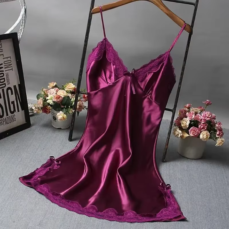 Chemise de nuit sexy en dentelle patchwork, lingerie, robe de mariée, vêtements de nuit, chemises de