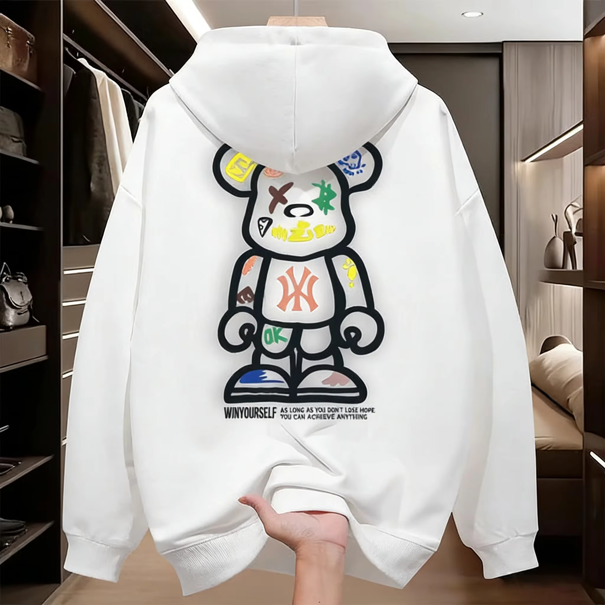 Nouveau design 2026 – Sweat à capuche sport pour homme – T-shirt décontracté et tendance coupe ample