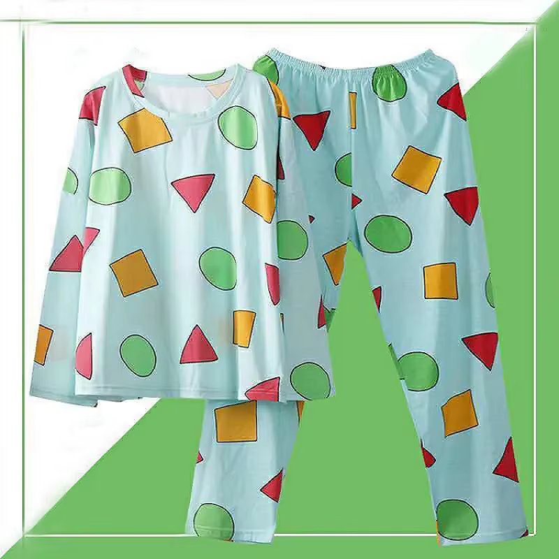 Pijama Sin Chan homme pyjama Sinchan coton automne à manches longues pantalons ensembles pyjamas jap