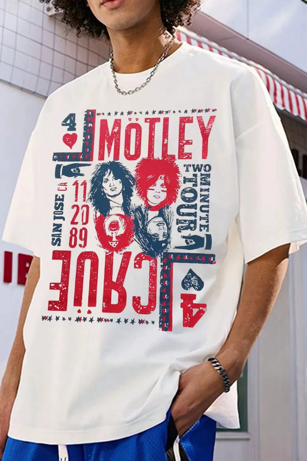 T-shirt graphique Motley Crue 2026 en coton pour homme et femme, coupe décontractée, manches courtes
