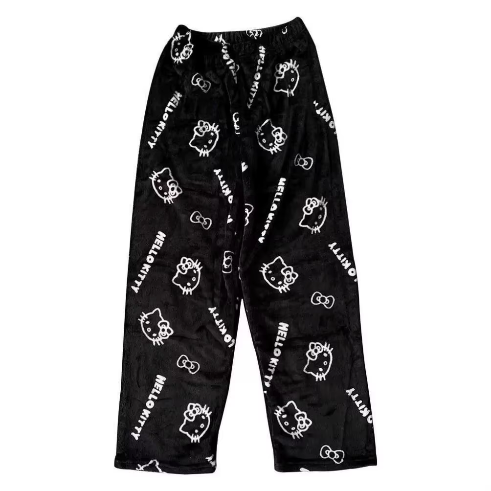 2025 nouveau Hello Kitty pyjamas pantalon Anime femmes pyjama pantalon dessin animé Couple maison vê