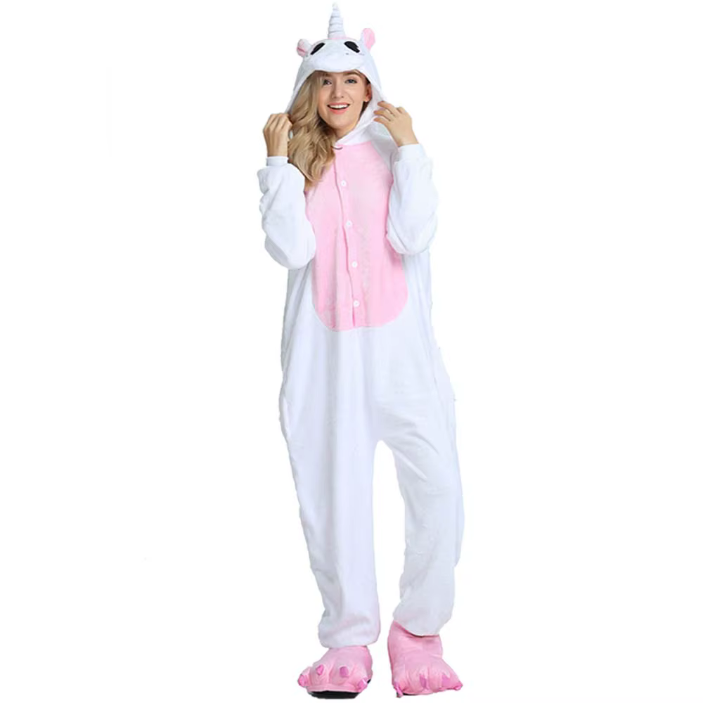 Licorne Onesies Kigurumi flanelle dessin animé Pyjamas femmes animaux Pyjamas Homewear noël Hallowee