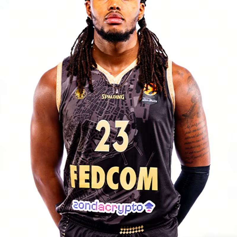 Maillot de basketball AS Monaco 2026 – Gilet de sport respirant, confortable et doux pour hommes, fe