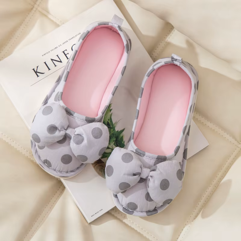 Chaussons post-partum pour femmes, printemps-automne, fins, antidérapants, à semelle souple en coton