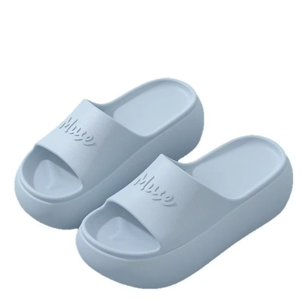 Chaussons antidérapants à semelle épaisse, style été, confortables pour la maison, rehaussants, pour