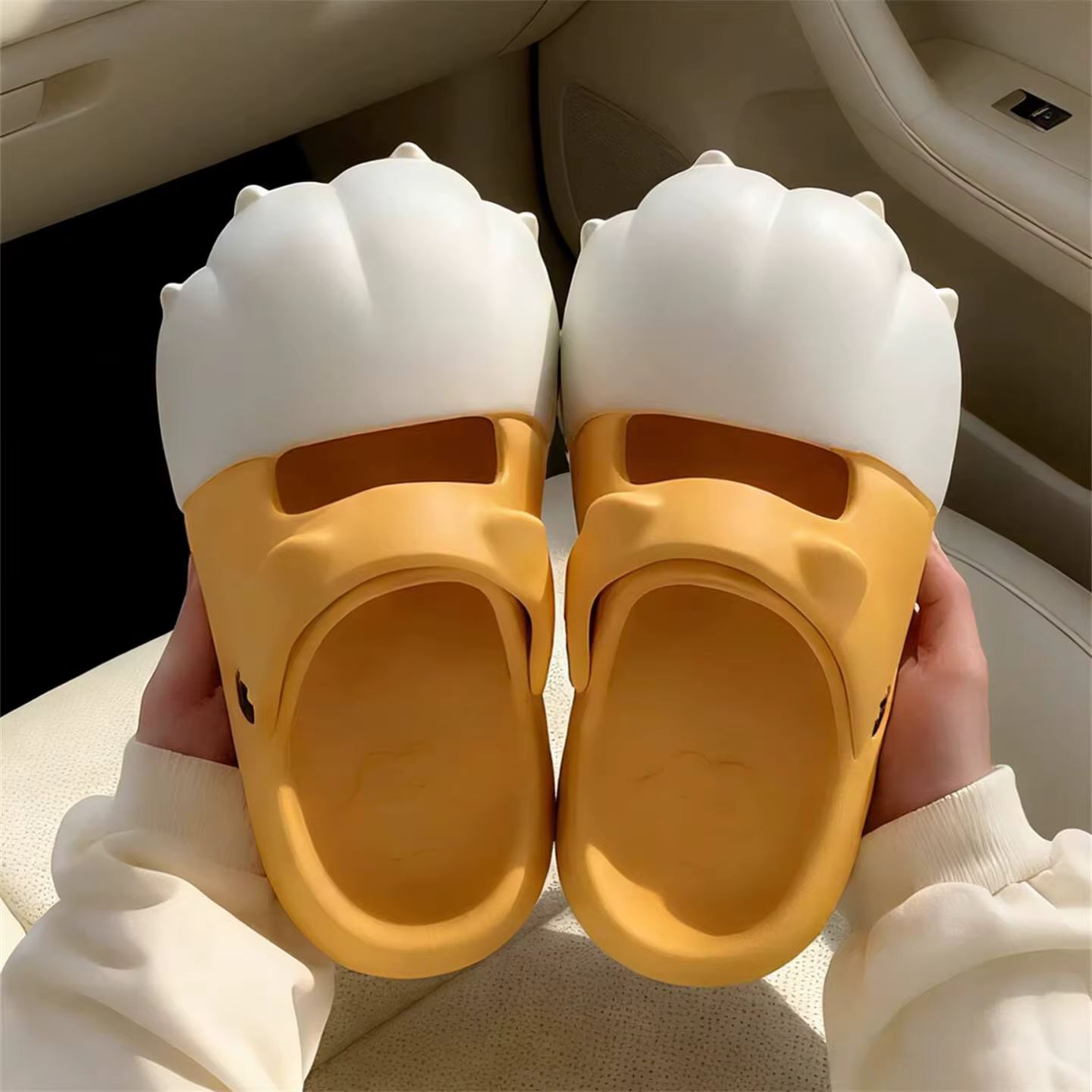 Sabots mignons à motif patte de chat pour femmes, collection Printemps-Été 2026, antidérapants, pour