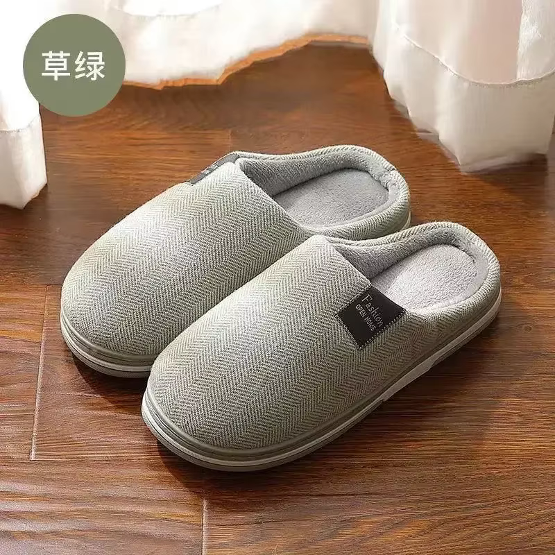 Chaussons d'intérieur unisexe, doux et chauds pour l'hiver, en fourrure pelucheuse, antidérapants, t