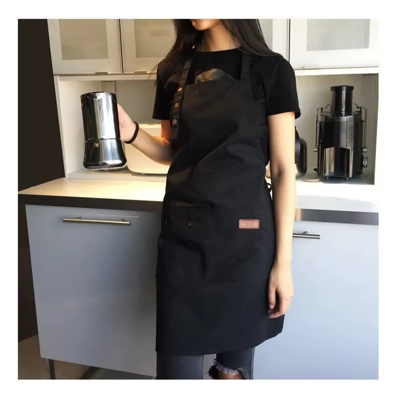 Tabliers de cuisine à la mode pour femmes et hommes, tablier de travail de chef, restaurant grill, b