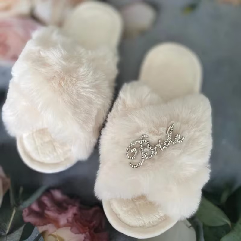 Bride to be-Pantoufles de décoration pour enterrement de vie de jeune fille, fête de mariage, douche