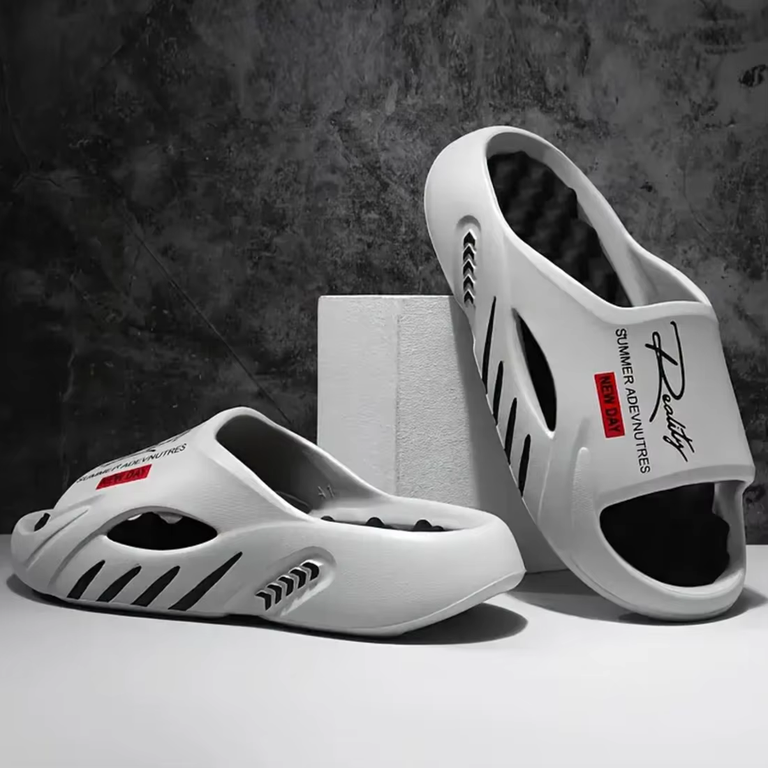 Chaussons pour hommes en EVA antidérapants, tongs tendance, confortables, sandales décontractées pou