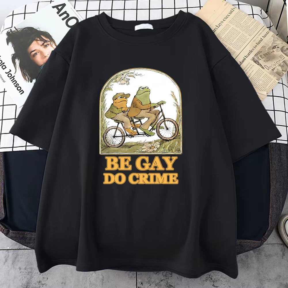 Be Gay Do Crime imprimé hommes coton t-shirts décontracté tout-mathématiques à manches courtes Vinta