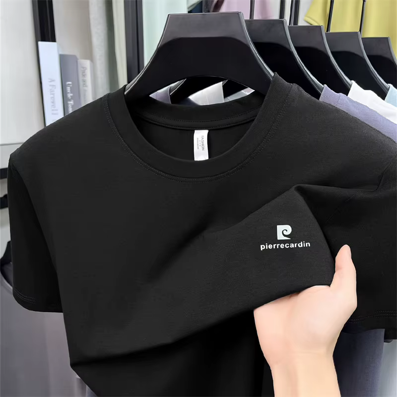 T-shirt Homme Haut de Gamme à Col Rond et Manches Courtes, Nouvelle Collection Été, Imprimé Lettres,