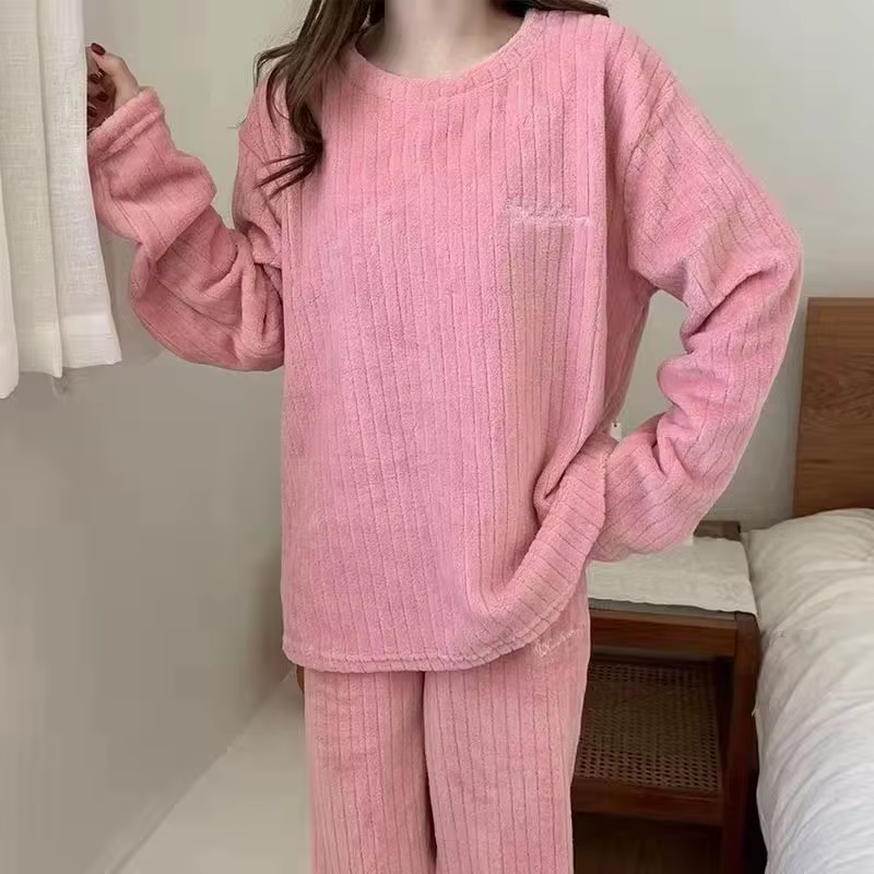 Nouveaux pyjamas d'hiver pour femmes, ensemble de vêtements d'intérieur, vêtements chauds d'automne