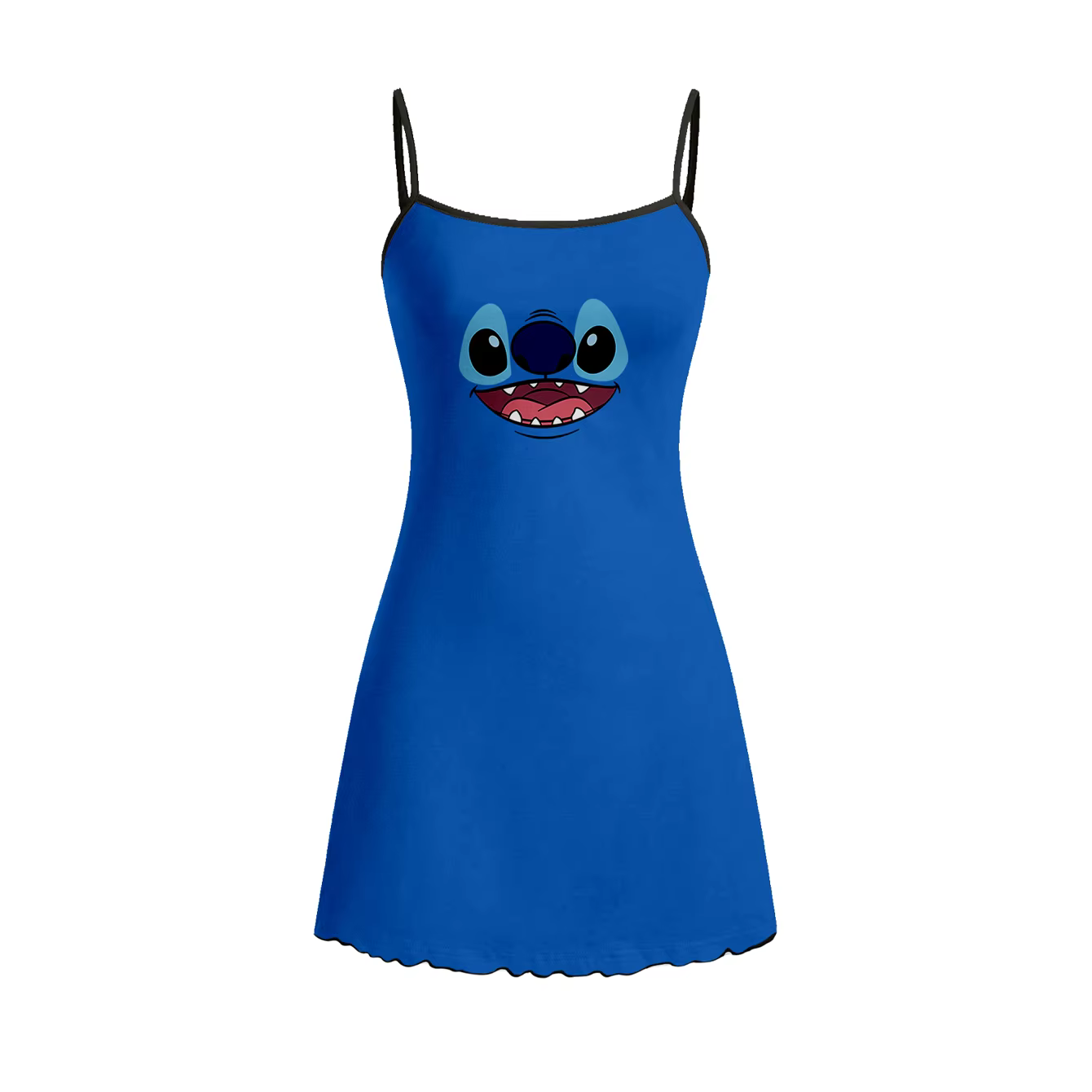 Robe de nuit pour femmes Disney Stitch avec motif de dessin animé mignon, vêtements de maison
