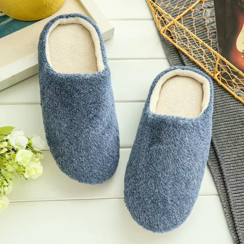 Pantoufles de chambre en peluche pour femmes, intérieur, anti-ald, doux, sol de la maison, hiver, ch