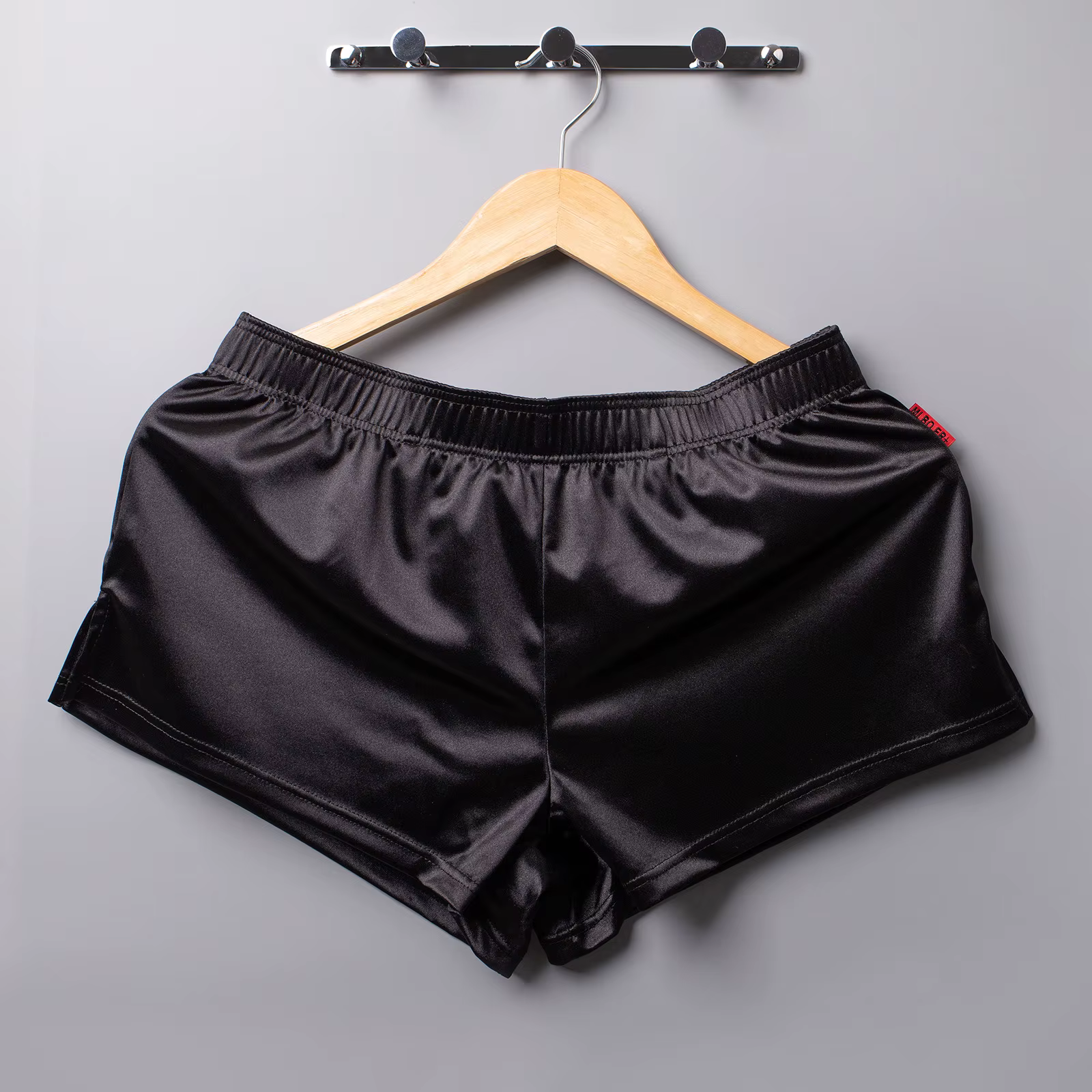 Vêtements de nuit sexy, pantalons courts en Satin pour hommes, sous-vêtements, pyjama de salon, vête
