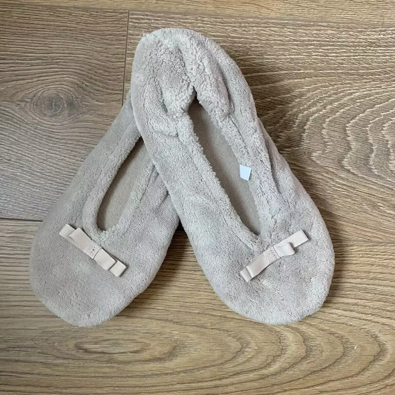 Pantoufle de chambre femme hiver chaud Contton Slip Non intérieur chaussures de sol plat décontracté