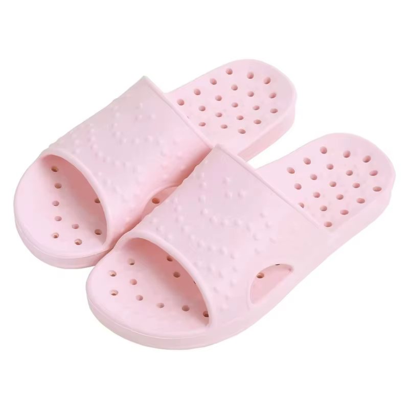 Chaussons de douche super doux Smile pour femmes et hommes, légers, antidérapants, pour intérieur, s
