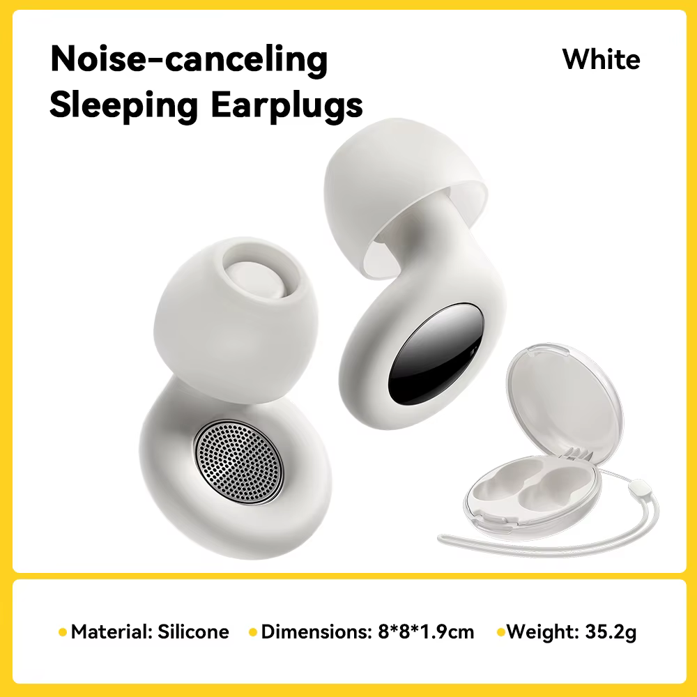 ESSAGER Bouchons d'oreille antibruit pour dormir Bouchons d'oreilles de sommeil en silicone souple É