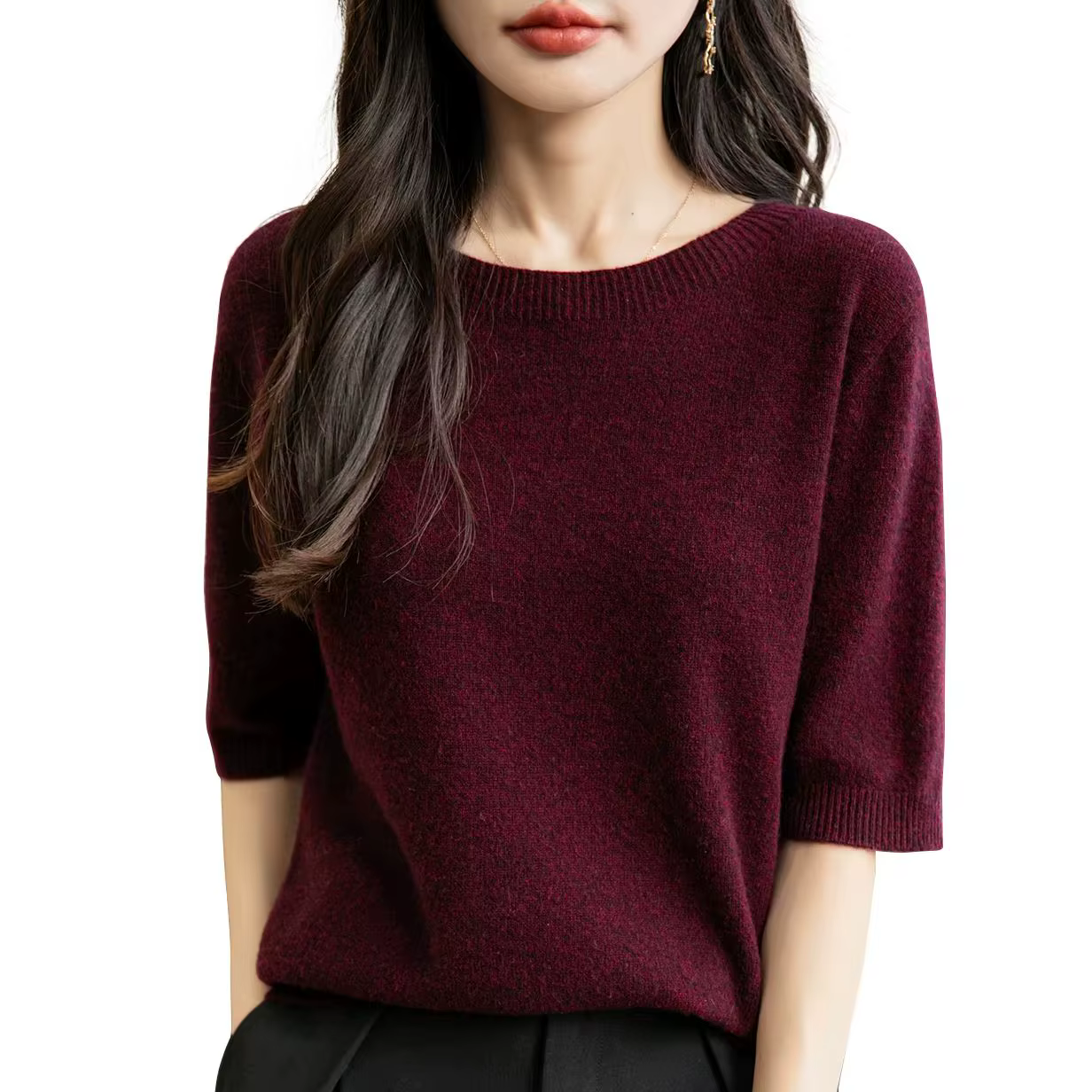 Hauts pour femmes, vêtements 100% laine mérinos