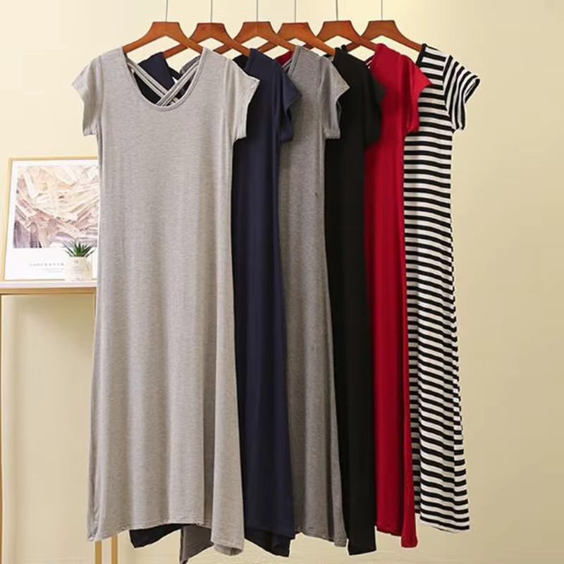 Chemise de nuit en coton pour femmes