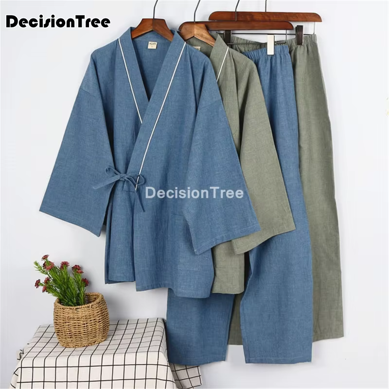 2023 pyjamas hommes vêtements de nuit kimono japonais