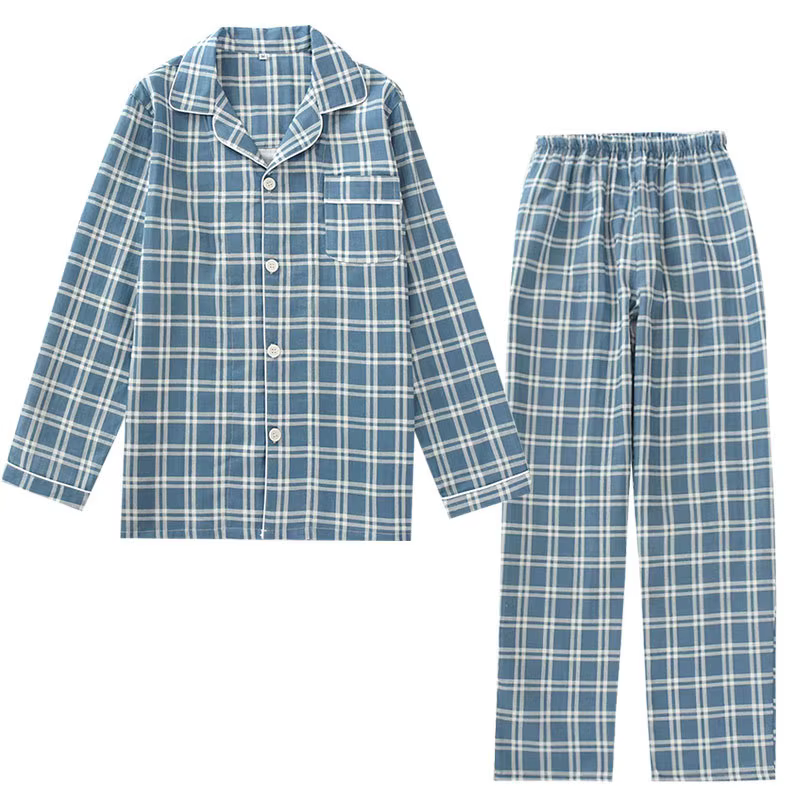 Pyjama à Carreaux Imbibé 100% Coton pour Homme