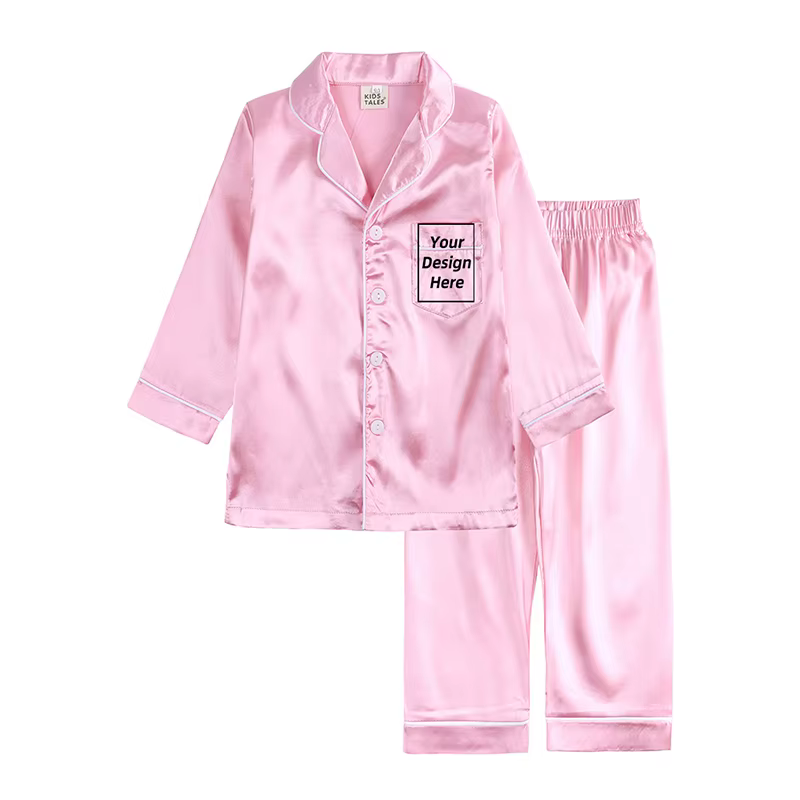 Ensembles de pyjama en satin pour filles