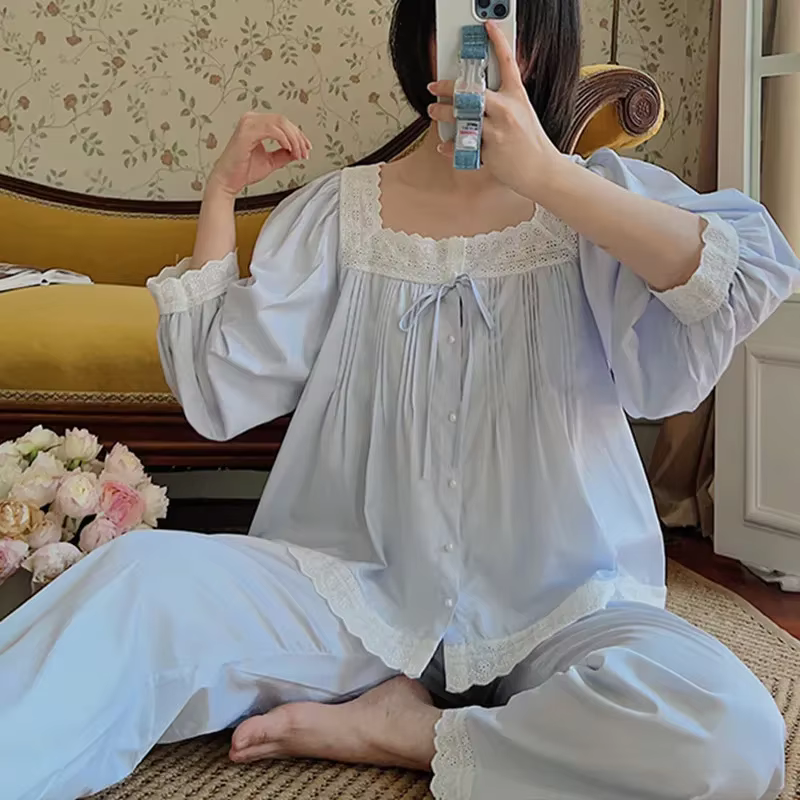 Pyjama deux pièces 100% coton pour femmes